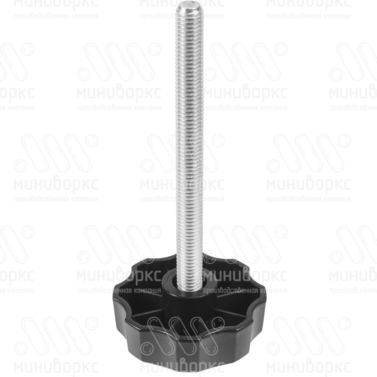 Фиксатор пластиковый с рукояткой m12x125 60 – Ф60М12-125ЧН | картинка 1