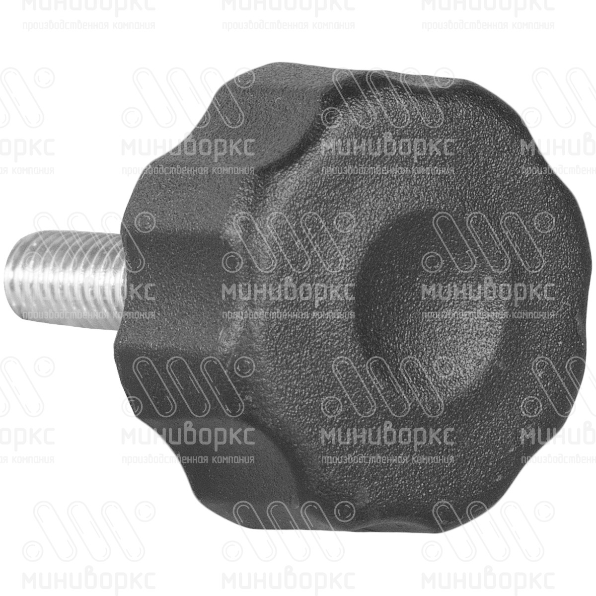 Фиксатор пластиковый с рукояткой m6x15 25 – Ф25М6-15ЧС | картинка 3