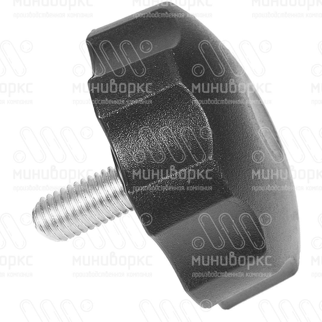 Фиксатор пластиковый с рукояткой m12x25 60 – Ф60М12-25ЧН | картинка 2