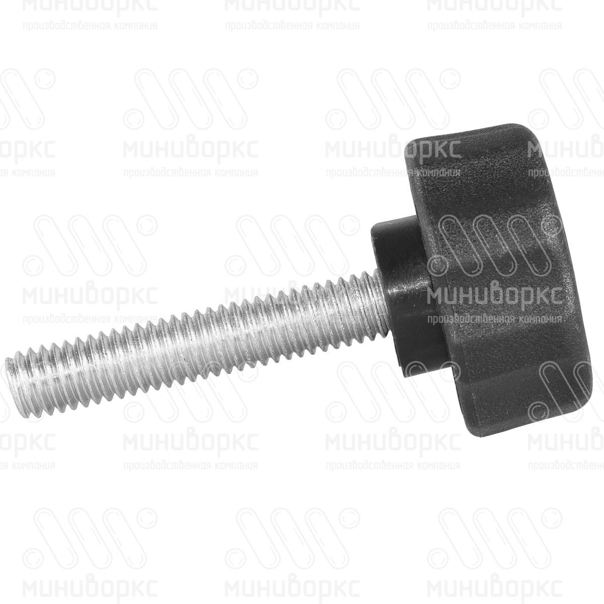 Фиксатор пластиковый с рукояткой m6x60 25 – Ф25М6-60ЧС | картинка 2