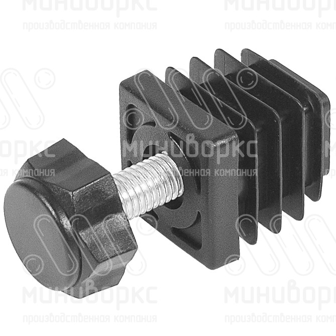 Комплекты квадратных заглушек с опорами 25x25 – 25-25M10.D22x25 | картинка 3