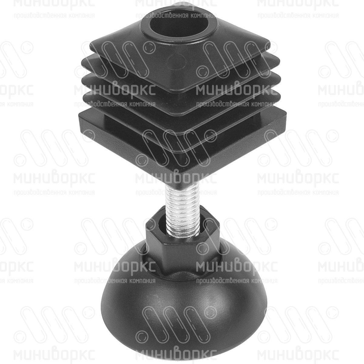 Комплекты квадратных заглушек с опорами 40x40 – 40-40M8.D50x65 | картинка 1