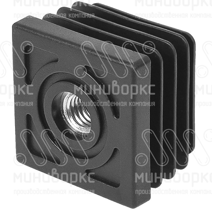 Комплекты квадратных заглушек с опорами 40x40 – 40-40M8.D32x90 | картинка 4