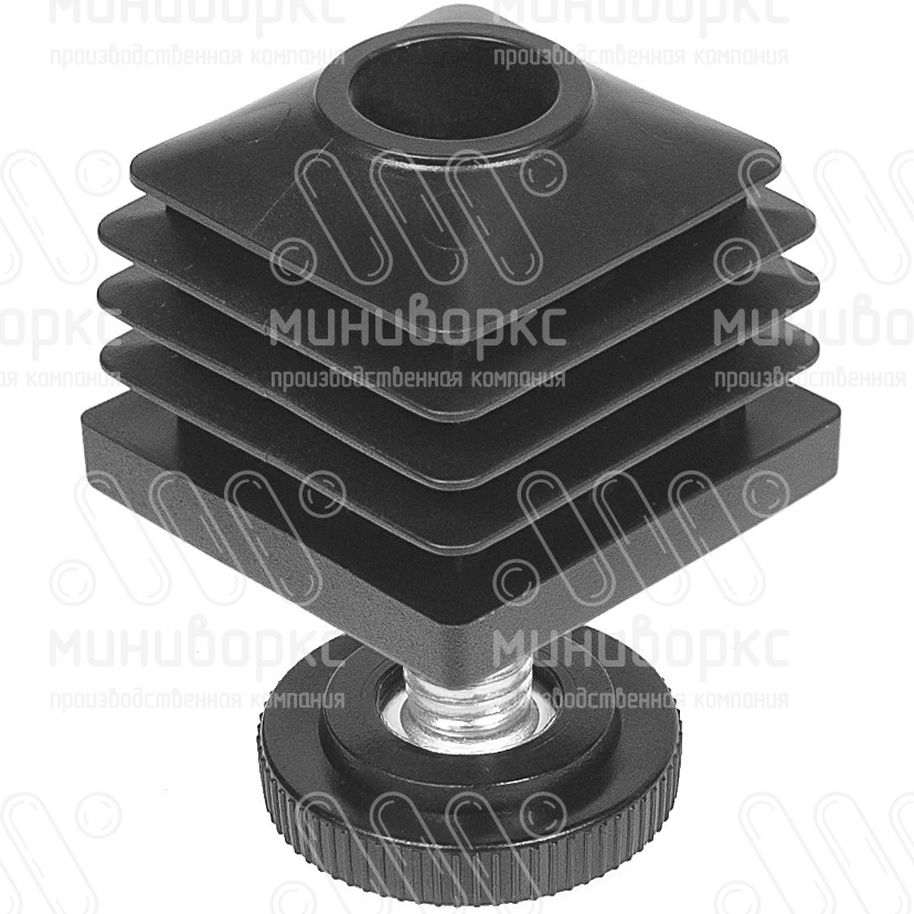 Комплекты квадратных заглушек с опорами 40x40 – 40-40M8.D32x90 | картинка 1